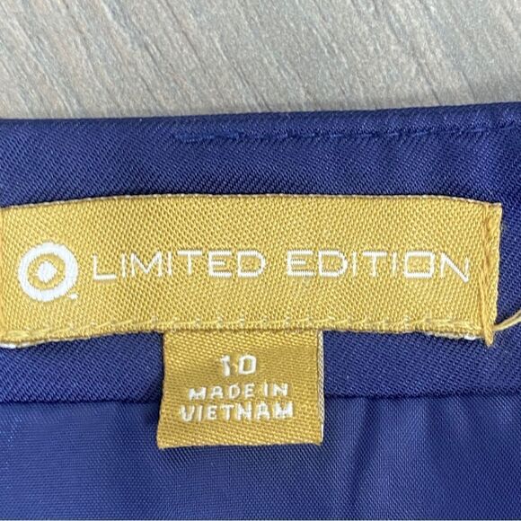 Limited Edition Strapless Sheath Pencil Dress Blue 10 - Picture 10 of 12